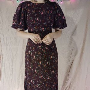 Floral Puff Sleeve Dress